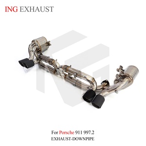 Système d'échappement CatBack Valvetronic en acier inoxydable, vente directe d'usine ING, pour Porsche <span class=keywords><strong>911</strong></span> 997.2, pièces de tuning performance, vente en gros - Product Image 6