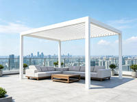 Gazebo de jardin en aluminium réglable de type 163 personnalisable