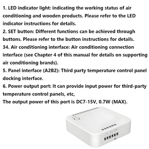 Passerelle de contrôle filaire pour climatisation centrale Tuya Zigbee, contrôle à distance par application, prend en charge diverses marques de climatisation centrale - Product Image 6