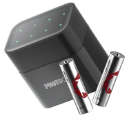 Ensemble de chargeurs de piles au lithium-ion rechargeables PHOTOOLEX 1,5 V AA, 3600 mWh, 1600 cycles, lot de 8