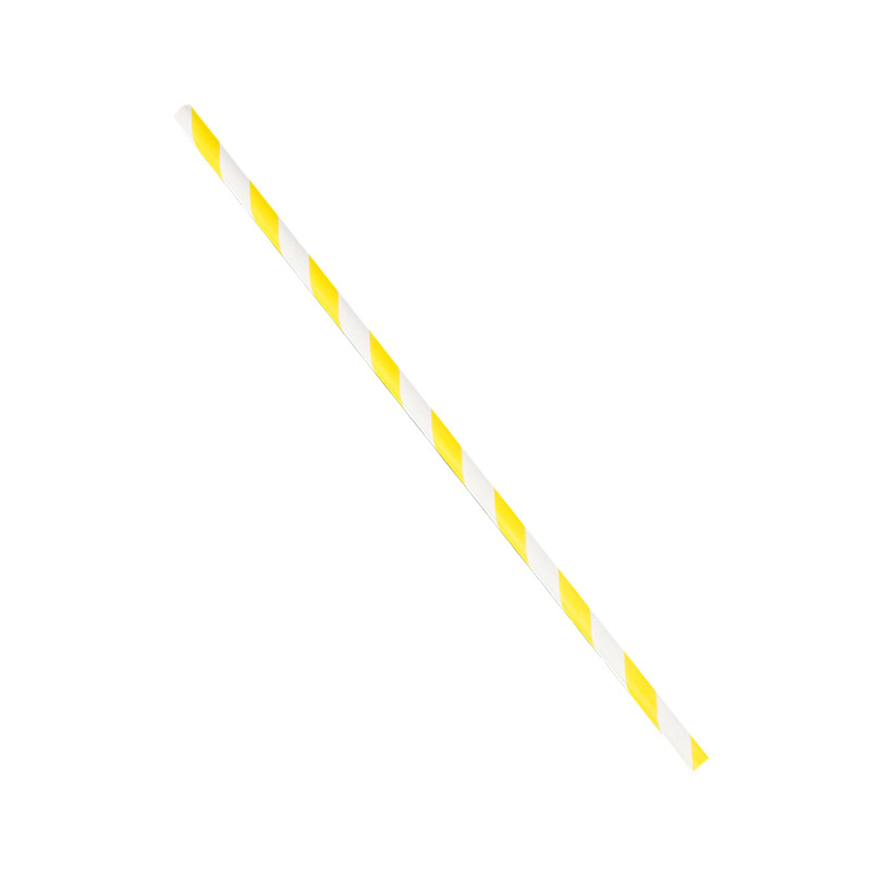 Wholesale Disposable Biodegradable Environmentally Friendly Colorful Striped Food Grade Paper Straws for Milk Tea Paper Straw