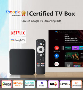 JUNUO Dcolor Google <b>TV</b> Box GD2 Android 14 4K Quad Core 2GB32GB 2.4/5GHz <b>WiFi</b> Amlogic S905Y4 Android Google <b>TV</b> Box GD2 BT 5.0 - Product Image 3