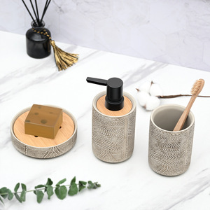 Ensemble de salle de <span class=keywords><strong>bain</strong></span> en résine écologique de style Art déco chinois moderne en gros pour la maison <span class=keywords><strong>et</strong></span> l'hôtel, idéal pour les cadeaux - Product Image 6