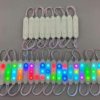 Module LED COB OEM 12V 24V 6 LED RGB Clignotant à Changement Automatique/Mode Couleur Unie IP65 2W pour Panneau de Camion Décoration Intérieure de Voiture