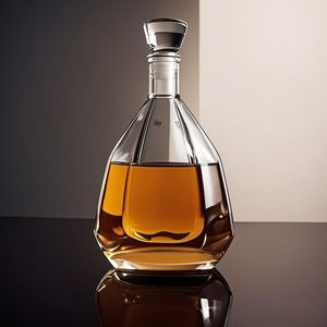 Cao cấp Fancy cá nhân 700ml Hữu Cơ Brandy <span class=keywords><strong>Tequila</strong></span> xo chai siêu Flint độc quyền Whisky Vodka Gin chai thủy tinh với nút chai - Product Image 1