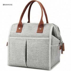 2024 Customized Modern Soft Aluminum Foil <b>Lunch</b> <b>Box</b> Cooler Tote <b>Bag</b> Thermal Insulated Leakproof for Adults Women Polyester - Product Image 1