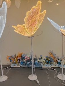 Ala di <span class=keywords><strong>farfalla</strong></span> in acrilico bianco gigante Mariposas Gigantes per eventi di festa di nozze e decorazioni Quinceanera fonte di luce a LED - Product Image 2
