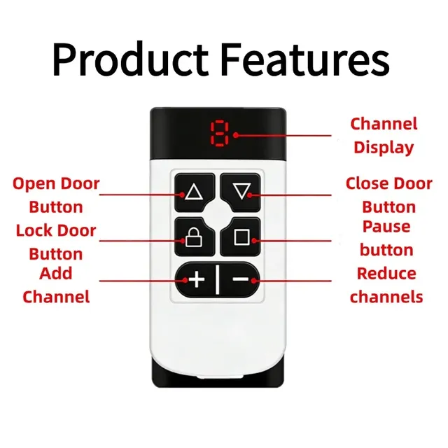 6-Button Garage Door Remote Control Duplicator 315MHZ-868MHZ Multi-Frequency Code Grabber Clone Gate a Made in China