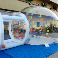 Tente Gonflable Claire Événementielle à 360 Degrés 3m 4 Mètres 5m, Boîte de Nuit Bulle Lumineuse pour Fête