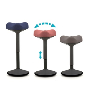 Hiện đại nhà <span class=keywords><strong>v</strong></span>ăn phòng Ergonomic xoay ghế Chiều cao có thể điều chỉnh lung lay Phân yên <span class=keywords><strong>v</strong></span>ới Upholstery đứng bàn cân bằng ghế - Product Image 3