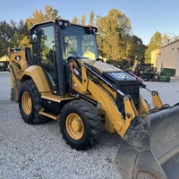 Geräuscharmer, Kraftstoffsparender Gebrauchter CAT420F Baggerlader mit Dieselmotor, Baumaschine mit Hoher Leistung Caterpillar 420F