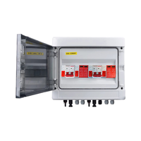 Boîtier de distribution solaire DC 500V 2 entrées 2 sorties, étanche IP65 pour extérieur, en acier, avec diode anti-retour et protection contre les surtensions