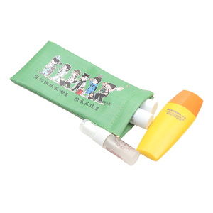 Prix d'usine Sacs de maquillage en PU à fermeture automatique MOQ 300 pièces Pochette étanche à mécanisme de ressort auto-scellant - Product Image 1