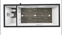 Maisons préfabriquées modulaires à toit triangulaire pour villas, appartements, résidences, immeubles de bureaux, hôtels, conteneurs d'hébergement