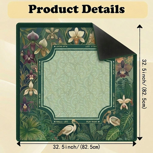 Y Y 2026 Green Automatic Foldable Mahjong Mat Natural Rubber Microfiber Anti Slip Noise Reduction Table Cover America Mahjong Po - Product Image 2