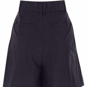 Bermuda da <span class=keywords><strong>Donna</strong></span> in Misto <span class=keywords><strong>Lino</strong></span> con Pieghe Cucite Frontali, Cintura con Passanti in Vita, Chiusura con Zip Frontale e Tasche con Gancio - Product Image 5