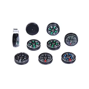 New Black Button Mini 20mm Small Compasses Wholesale Mini Survival Compass Green