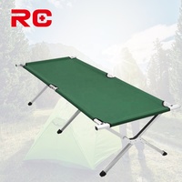 Lit Pliant Fiable et Portable en Aluminium pour Camping et Vacances en Extérieur