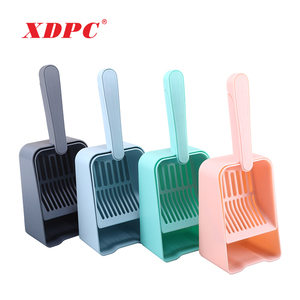 Kit de ramassage de litière pour chat comprenant une pelle à nettoyer un grand espace en plastique - Product Image 2