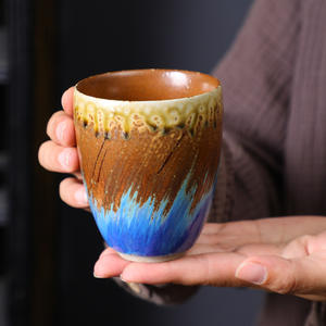 Tasse à café en céramique rétro créative pour le bureau et les restaurants, tasse en poterie grossière pour le thé <span class=keywords><strong>de</strong></span> <span class=keywords><strong>l</strong></span>'après-midi - Product Image 2