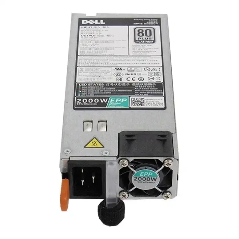 Bộ Nguồn Bạch Kim Poweredge Server Psu 2000W 80 Plus Cho Máy Chủ Dell R840 R940 R940XA