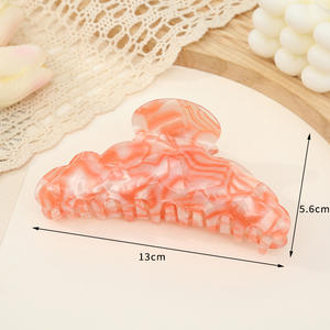 赛义欧波醋酸毛clwis高质感简约甜美发夹大后头鲨鱼夹发夹 - Product Image 5