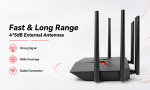 Fiber optical equipment R412G Wifi5 <b>Router</b> Wireless <b>Router</b> AC1200 Dual Band 2.4G 5G 1Gigabit WAN Port 3Gigabit LAN Port - Product Image 6