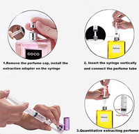 Seringue en plastique de 10 ml, adaptateurs de transfert de parfum pour le versement et le remplissage de parfums