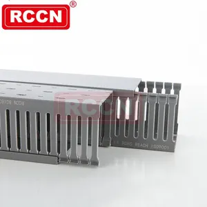 RCCN Narrow Finger HVDR4060F Wiring duct Guaranteed Quality PVC Cable Trunking Wire Raceway Industrial Slotted Trunking