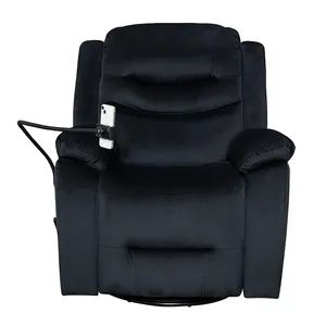 Wuye, лидер продаж, заводская цена, расслабляемое кресло с электроподогревом, массажное бархатное кресло из микрофибры