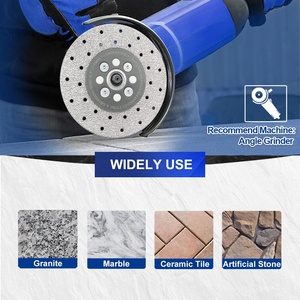 Shdiatool 4-7inch chân không brazed kim cương cắt & mài đĩa hai mặt bê tông đá mài bánh xe công cụ mài mòn - Product Image 2