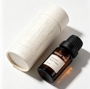 Custom Luxury Essential Oil Paper Tube 10ml Custom Embossed Recyclable Craft Paper Packaging - Product Image 3