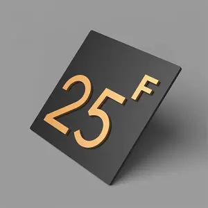 YIYAO floor steel number hotel sign board design