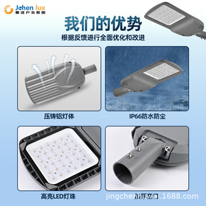 หัวไฟถนนเกรดส่งออก ไฟถนน LED กลางแจ้งแบบรวม โมดูลจ่ายไฟหลักสำหรับไฟถนน จงซาน หยวนโถว - Product Image 4