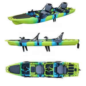 Vichking 2 persone 3 sezioni pedali Kayak modulare staccabile con motore ldpe materiale adulti giovani pesca vita Kayak