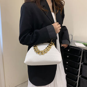 Sac à main de soirée pour femme avec chaîne tressée et doublure <span class=keywords><strong>en</strong></span> cuir PU, sac à bandoulière pour femme - Product Image 2