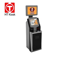 Kiosque d'enregistrement en libre-service 19 pouces pour l'aéroport Lecteur de passeport Machine à imprimer les cartes d'embarquement Kiosque
