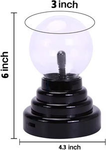 J & R 3.5 Inch Hiện Đại Led Plasma Bóng Sphere Sét Ánh Sáng Đèn USB Đảng Chiếu Sáng Cho Phòng Ngủ - Product Image 2