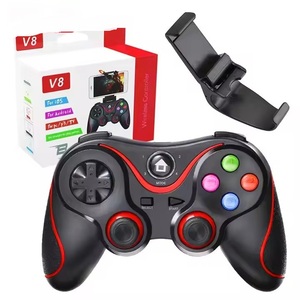 V8 không dây BT kết nối trò chơi điều khiển thích hợp cho điện thoại di động TV <span class=keywords><strong>PC</strong></span> hộp trò chơi với người giữ điện thoại - Product Image 3