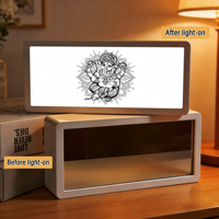 Lampe de table LED rechargeable en plastique, nouveauté indienne, pour intérieur, lumière blanc chaud, télécommande et contrôle tactile, thème hindou, pour Diwali