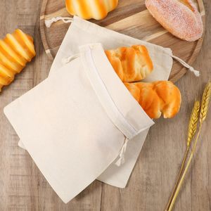 <span class=keywords><strong>Sac</strong></span> <span class=keywords><strong>cadeau</strong></span> en coton naturel en gros avec cordon de serrage en ruban, <span class=keywords><strong>sac</strong></span> de protection en mousseline pour cadeaux - Product Image 2