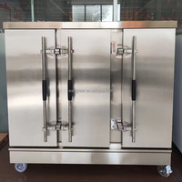 Cuisinière à vapeur à gaz commerciale à 12 étages et 24 plateaux, machine à vapeur pour riz et boulettes