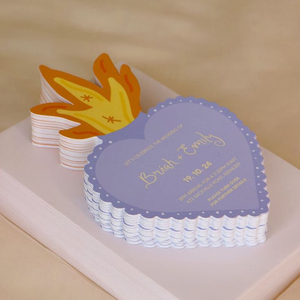 Groothandel op maat gemaakte stervormige bedankkaartjes in unieke vormen, bruiloft cadeaukaartjes voor bloemen, zakelijke printwerk cadeau's - Product Image 2