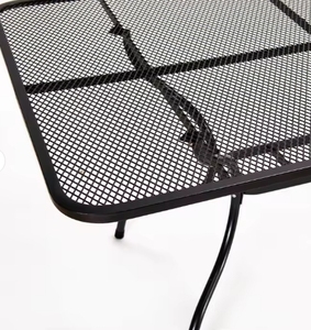 <span class=keywords><strong>Table</strong></span> de <span class=keywords><strong>jardin</strong></span> en métal de haute qualité au design moderne, style rétro, <span class=keywords><strong>couleur</strong></span> noire, <span class=keywords><strong>table</strong></span> à manger pour l'extérieur - Product Image 3