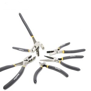 Set di attrezzi per pinze Set di pinze multiuso con doppia impugnatura immersa pinze a becchi lunghi con giunto a scorrimento diagonale - Product Image 1