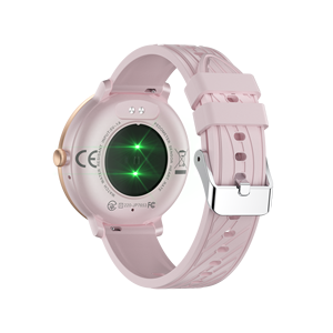 Montre connectée pour femme en acier inoxydable avec écran AMOLED, moniteur de fréquence cardiaque, suivi du sommeil, connectivité magnétique sans fil pour iOS - Product Image 4