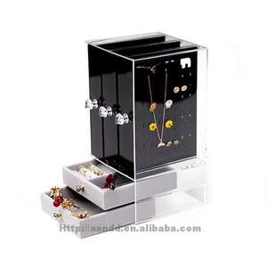 Cajas de Joyería Acrílicas Transparentes de Alta Calidad y Bajo Precio al por Mayor, Organizador de Joyas con Cajones para Exhibición en el Hogar - Product Image 5