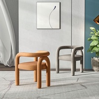 Fauteuil d'appoint individuel GEDO Nordic pour salon, chaise de loisirs en métal
