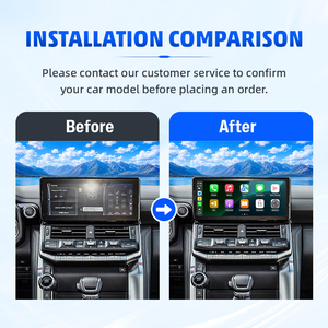 Module d'interface vidéo <span class=keywords><strong>Android</strong></span> CarPlay 8+128G pour mise à niveau de l'écran OEM, boîtier multimédia pour Toyota Land Cruiser 300 2022-2024 <span class=keywords><strong>YouTube</strong></span> - Product Image 5