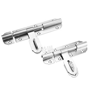 Sotgu Heavy Duty Door Bolt Stainless Steel 4 6 8 Inch Lockable Anti Theft Door <b>Window</b> Hardware - Product Image 4